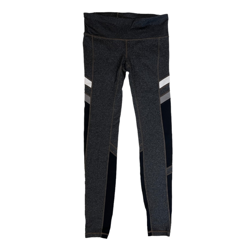 Gap Fit Black G fast Side Stripe Leggings activewear yoga - Picture 2 of 8